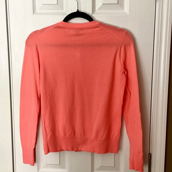 J.Crew Jackie Sequin Floral Embroidered Cardigan Coral Size S - Picture 2 of 11